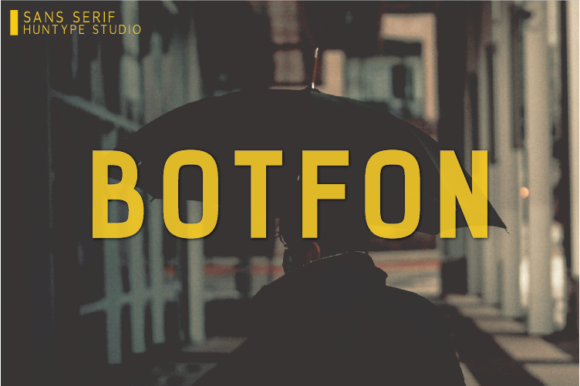Botfon: The Minimal Sans Serif Typeface for Modern Branding