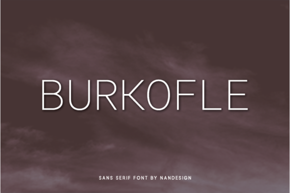Burkofle: A Minimal Sans Serif Typeface for Clean Editorial Design