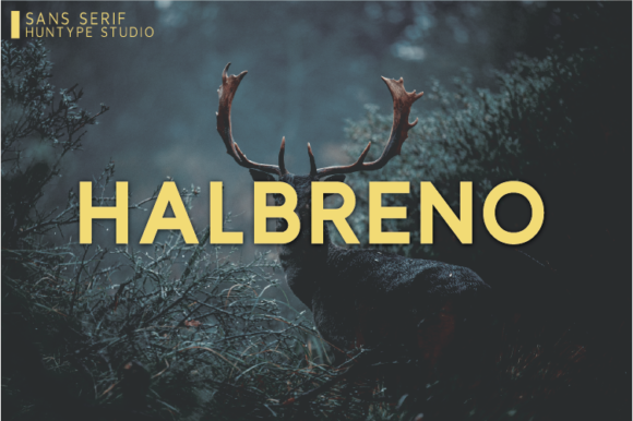 Halbreno: A Modern Sans Serif Typeface for Editorial Design