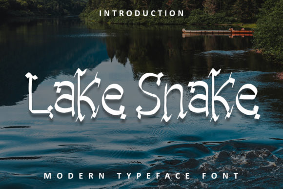 Lake Snake Typeface: Elevating Campaign Visuals with Bold Blackletter Style