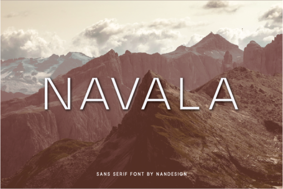Navala: The Modern Sans Serif Font for Handmade Crafts