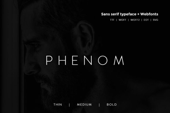 Phenom: The Minimal Sans Serif Font for Clean Craft Designs