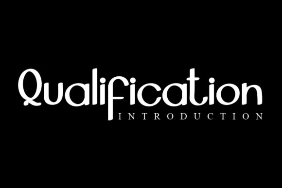 Qualification: A Minimal Sans Serif Font for Modern Branding