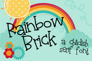 Rainbow Brick: A Playful Serif Font for Editorial Layouts