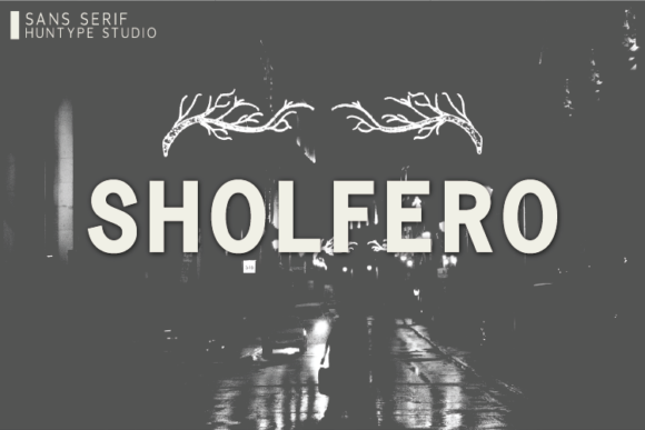 Sholfero: A Bold Sans Serif Typeface for Handmade Branding