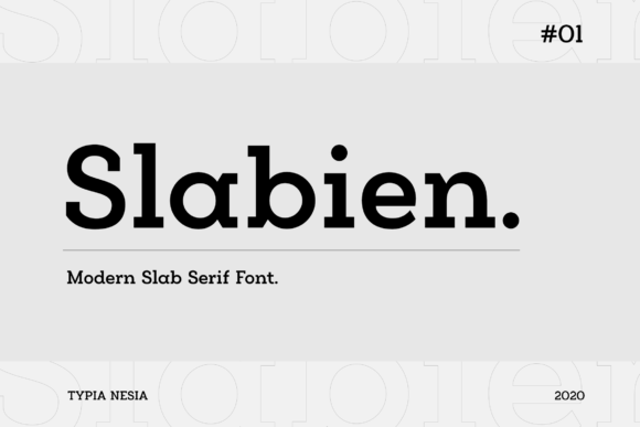 Slabien: A Minimal Slab Serif for Clean Digital Layouts