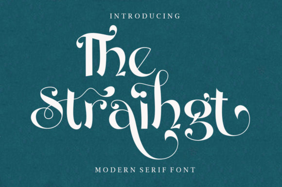 The Straihgt: A Versatile Serif Typeface for Handmade Products