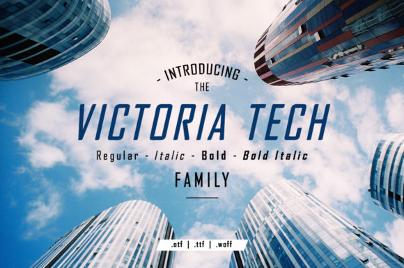 Victoria Tech: A Minimal Sans Serif Font for Modern Branding